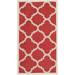 Safavieh Courtyard Becky Quatrefoil Indoor/Outdoor Area Rug 8 x 11 Red