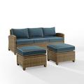 Bradenton 3 Piece Outdoor Wicker Sofa Set