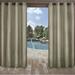 Exclusive Home Biscayne Indoor/Outdoor Two Tone Textured Grommet Top Curtain Panel Pair 54 x108 Natural