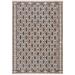 SAFAVIEH Courtyard Nicholas Geometric Diamonds Indoor/Outdoor Area Rug 5 3 x 7 7 Black/Natural