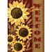 Toland Home Garden Welcome Sunflowers Welcome Fall Flag Double Sided 28x40 Inch