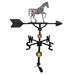 Montague Metal Products WV-356-SI 300 Series 32 In. Deluxe Swedish Iron Gaited Horse Weathervane