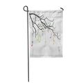 LADDKE Music of Branch Notes Autumn Tree Beautiful Beauty Birch Garden Flag Decorative Flag House Banner 12x18 inch