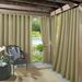 Sun Zero Sailor Indoor/Outdoor UV Protectant Room Darkening Grommet Curtain Panel 54 x84 Khaki