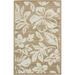 Unique Loom Jacksonville Indoor/Outdoor Botanical Rug Beige/Light Brown 5 1 x 8 Rectangle Floral Modern Perfect For Patio Deck Garage Entryway