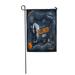 KDAGR Halloween Night Pumpkin Haunted House and Full Moon Carving Garden Flag Decorative Flag House Banner 12x18 inch