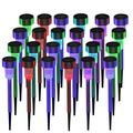 24pcs Tube Light Garden Lawn Light Solar Light For Patio Yard Pathway Landscape Lighting