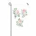 ABPHQTO Bouquets Rose Peony Anemone Camellia Brunia Flowers Leaves Home Outdoor Garden Flag House Banner Size 12x18 Inch