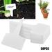 2.3 x3.9 Thick Plant Tags and Herb Signs Reusable T-Type Design Plant Labels for Succulents Vegetables Fruits Outdoor and Indoor Garden White 50 Pieces