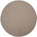 SAFAVIEH Courtyard Blair Geometric Indoor/Outdoor Area Rug 5 3 x 5 3 Round Light Brown/Light Grey