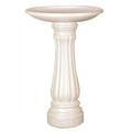 61010 Round Resin Bird Bath White