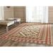 SAFAVIEH Veranda Magna Southwestern Indoor/Outdoor Area Rug 9 x 9 Square Red/Natural