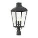 Crystorama Lighting - Three Light Outdoor Lantern Post - Dumont - Three Light