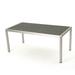 Coral Bay Outdoor Aluminum Dining Table with Wicker Top Grey