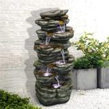 Watnature 40 Outdoor 6-Tier Cascading Fountain