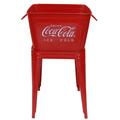 Leigh Country CP 98092 Red 42 Qt. Steel Coca-Cola Wash Tub With Stand
