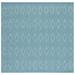 SAFAVIEH Courtyard Teodor Geometric Diamonds Indoor/Outdoor Area Rug 7 10 x 7 10 Square Aqua