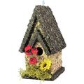 Alpine Woods Edible Birdhouse Reseedable Wooden Bird Feeder for All Birds with Pine Bird House (TL)