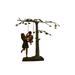 Swing Set Under A Three Bronze Statue - Size: 60 L x 33 W x 60 H.