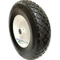 15 x 4 Carefree Wheelbarrow Wheel With Diamond Tread 3 Center Hub and 5/8 Bearings