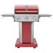 Kenmore 3-Burner Gas Grill Outdoor BBQ Grill Propane Grill with Foldable Side Tables Red