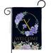 Breeze Decor G180258-BO 13 x 18.5 in. Welcome X Initial Garden Flag with Spring Floral Double-Sided Decorative Vertical Flags House Decoration Banner Yard Gift