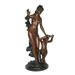 Nude Mother Watching Out for Her Son Bronze Statue - Size: 15 L x 12 W x 32 H.