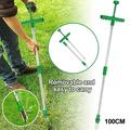 Amerteer Garden Stand Up Weeders Aluminum Alloy Manual Weeders and Weed Puller with 3 Claws Stainless 39 High Strength Foot Pedal Weeder Tool for Garden