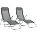 vidaXL Deckchairs Outdoor Lounge Chairs Folding Sunlounger Sunbed Textilene