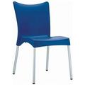 Siesta Juliette Resin Dining Chair Dark Blue - set of 2