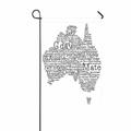 ABPHQTO Australia Map Australian Slang Words Home Outdoor Garden Flag House Banner Size 12x18 Inch