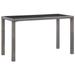 Patio Table Anthracite 48.4 x23.6 x29.1 Poly Rattan