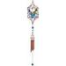 FC Design 33 Long Dragonfly Copper and Gem Wind Chime with Candle Holder Garden Ornament Decoration Figurine