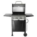 Grill Boss GBC1932M 3 Burner Gas Grill with Top Cover and Side Shelves