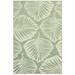 Style Haven Cove Tropical Leaf Mixed Pile Indoor/ Outdoor Rug Green/Cream 9 10 x 12 10 10 x 14 Outdoor Indoor Patio