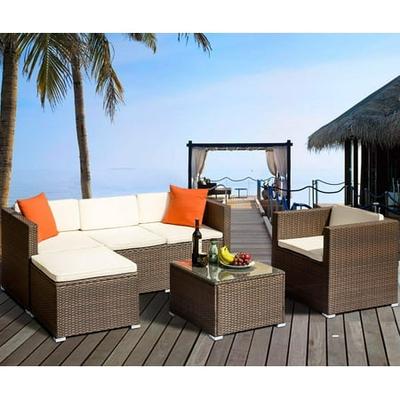 Wicker Ottoman Coffee Table / Round Wicker Ottoman Coffee Table Ideas On Foter / Kick up your feet and rest them on top of one of these ottomans.