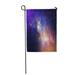 LADDKE Purple Space Stars in The Night Sky Nebula and Galaxy Blue Universe Garden Flag Decorative Flag House Banner 12x18 inch