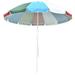 Yescom 8 Rainbow Beach Umbrella Sunshade with Tilt Sand Anchor UV Protection Outdoor