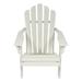 Shine Company Westport II Solid Wood Adirondack Chair Eggshell White