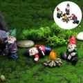 Mini Fairy Garden Accessories Say Hello to My Little Friend Gnome-4pack Drunk Gnome Kit for Fairy Garden or Home Decoration