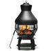 Gymax Patio Fire Pit Chimenea Fireplace Wood Burning Heater Garden Backyard