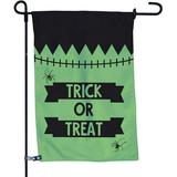 Seasonal Trick or Treat Garden Flag Double-Sided Outdoor Garden Flag and Flagpole Decorative Flag for Homes 12 x 18 Inch Flag with 36 Inch Flagpole