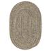 Colonial Mills 5 x 8 Storm Gray All Purpose Handcrafted Reversible Oval Outdoor Area Throw Rug