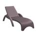 Compamia Miami Resin Wickerlook Patio Chaise Lounge in Brown