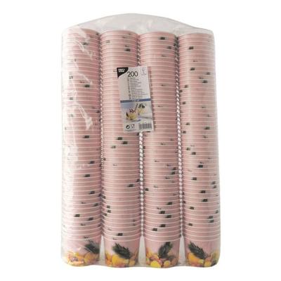 Papstar 200 Eisbecher rund 150 ml »Früchte« rosa, 5.5 cm