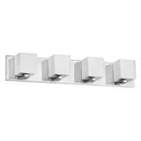 Dainolite Modern - V1230-4W-PC - 4 Light Vanity Fixture Polished Chrome Frosted White Glass - Polished Chrome