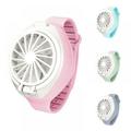 Watch Mini Handheld Portable Fan with Comfortable Wrist Strap Ultra-quiet Three-speed Electric Rechargeable Usb Folding Fashion Compact Small Fan Office Outdoor Travel Fan