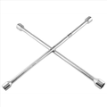 K Tool International 71980 4-Way Metric Lug Nut Wrench for Garages Repair Shops and DIY Cross Design Drop Forged Heat-treated Chrome Plated Rust/Corrosion Resistant Sizes 17 19 21 23mm