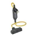 Leviton Commercial, Light Industrial, Residential Thermoplastic GFCI Plug 5-15R 14/3 AWG 2 Pole 3 Wire