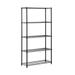 Honey-Can-Do 5-Tier Heavy Duty Adjustable Steel Storage Shelves Black Holds up to 200 lb per Shelf